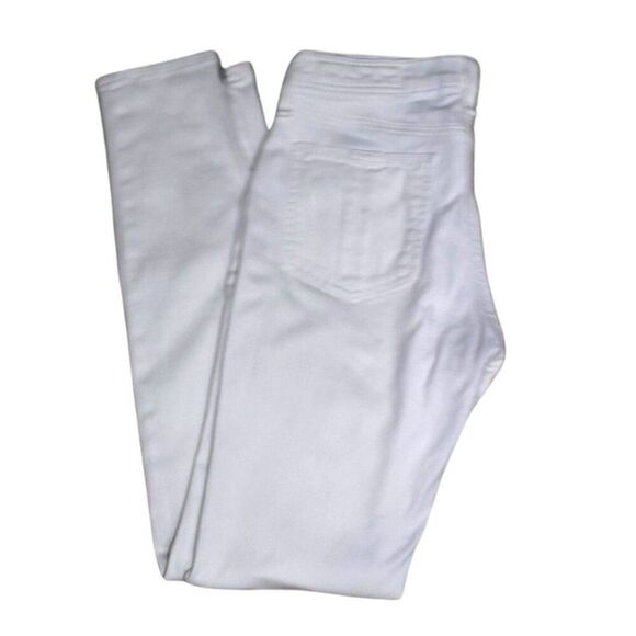Rag & Bone Skinny White Zipper Capri Jeans Size 26 - Picture 1 of 13